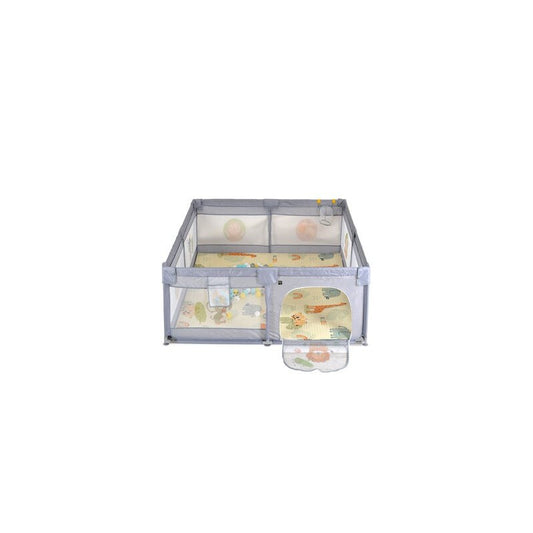 Moni Game Zone Recinto Box Playpen con accessori - 120x120 cm col. Grigio