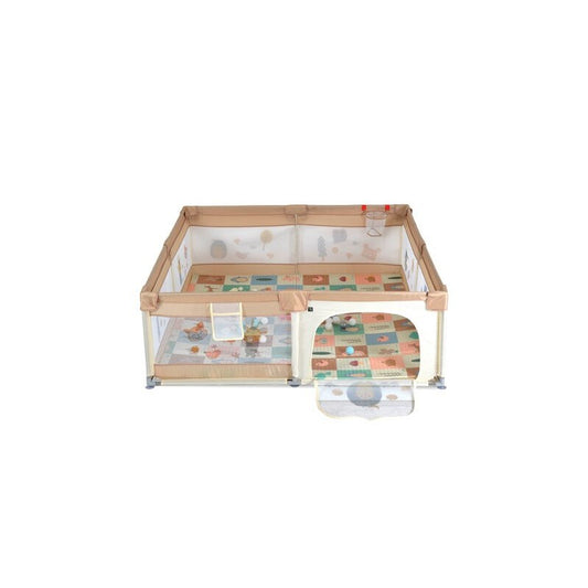 Moni Game Zone Recinto Box Playpen con accessori - 150x200 cm col. Beige