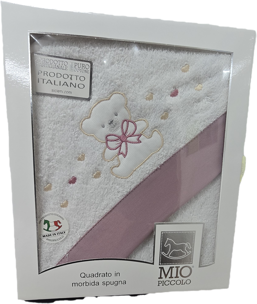 Mio Piccolo Accappatoio Quadrato in morbida spugna
