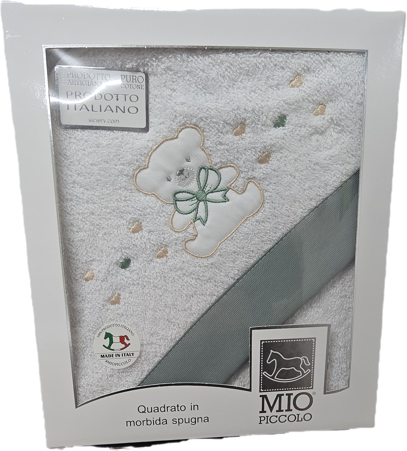 Mio Piccolo Accappatoio Quadrato in morbida spugna