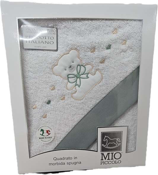 Mio Piccolo Accappatoio Quadrato in morbida spugna