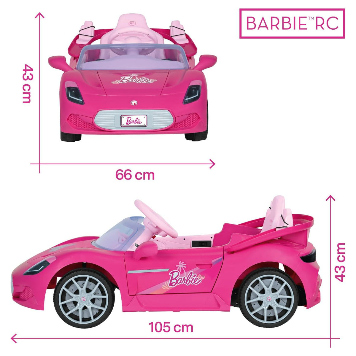 Peg Perego Auto Barbie Radiocomandata 12 Volts
