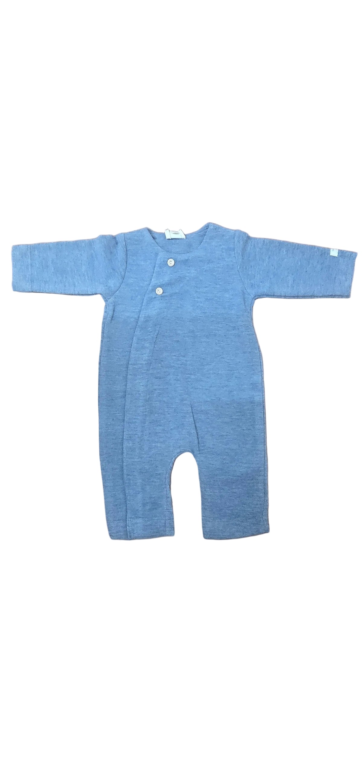 BAMBOOM Tutina apertura Laterale Melange Blu 302 - 1 mese
