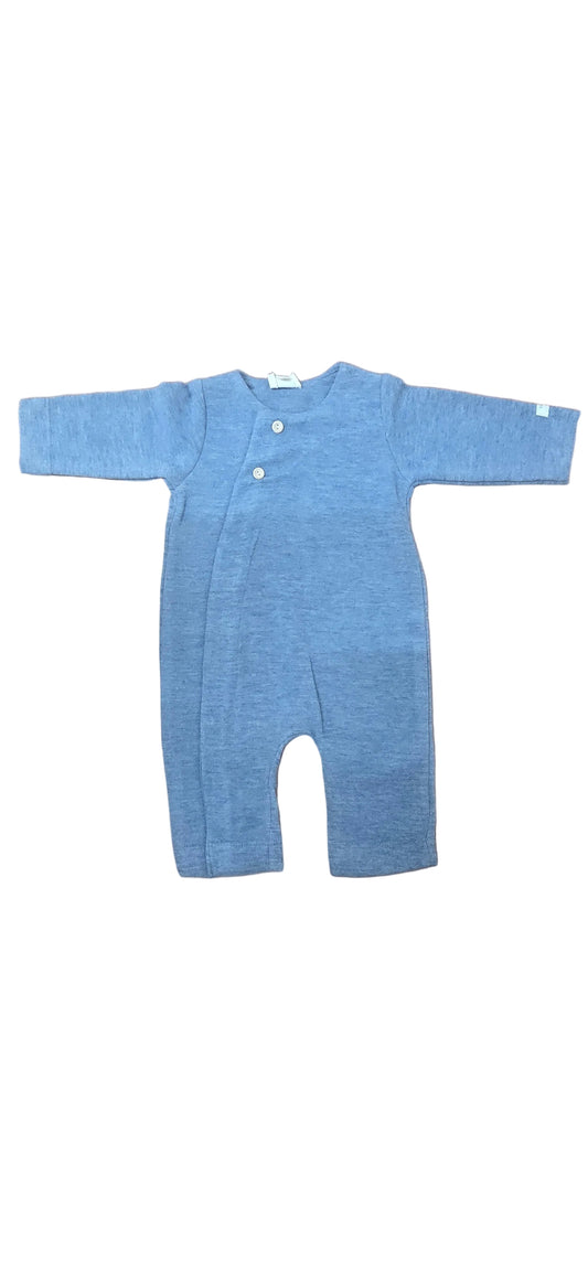 BAMBOOM Tutina apertura Laterale Melange Blu 302 - 1 mese