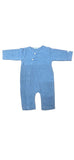 BAMBOOM Tutina apertura Laterale Melange Blu 302 - 1 mese