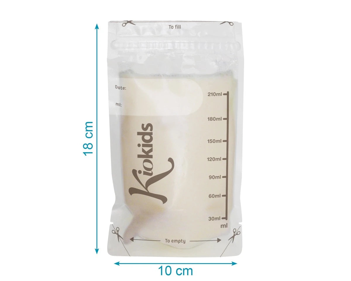 Kiokids Sacchetti per la conservazione del latte materno 25 pz