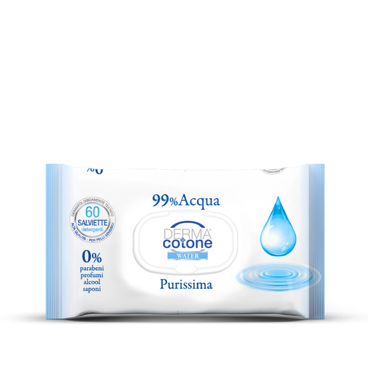 Dermacotone Salviette  Acqua Purissima 99% da 60pz