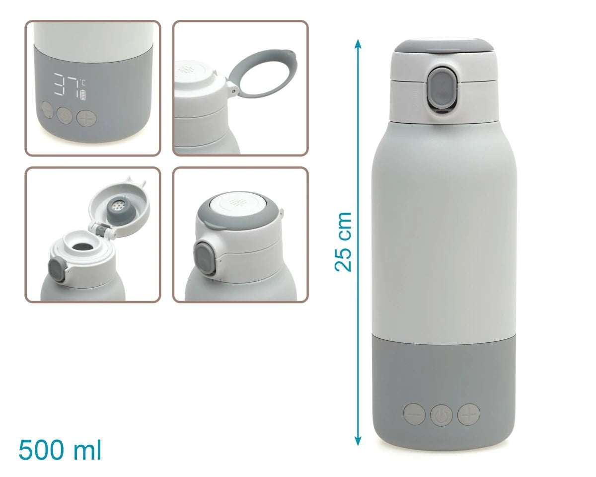 Kiokids Scaldabiberon e Bollitore Digitale portatile per latte e acqua