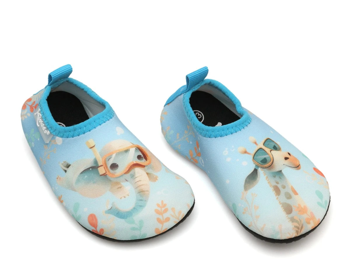 Kiokids - Scarpette per bambini - Antiscivolo per spiaggia e piscina - Celeste