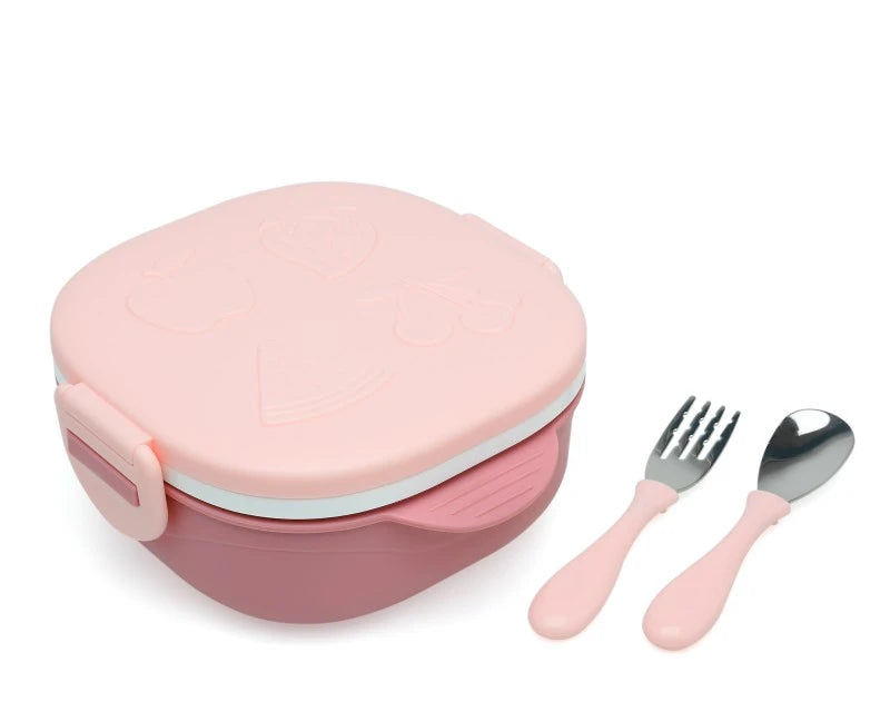 Kiokids Contenitore per pranzo con posatine 6+m