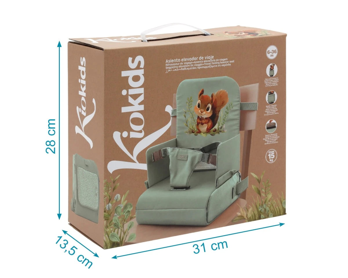 Kiokids - Seggiolone pappa , da sedia da viaggio pieghevole 6-36 mesi