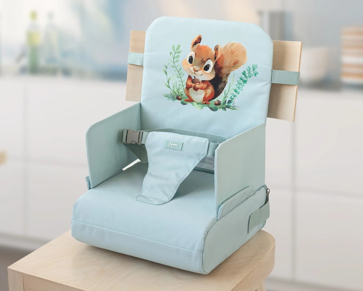 Kiokids - Seggiolone pappa , da sedia da viaggio pieghevole 6-36 mesi