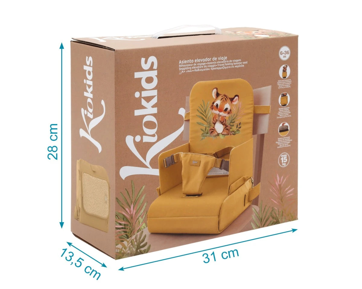 Kiokids - Seggiolone pappa , da sedia da viaggio pieghevole 6-36 mesi
