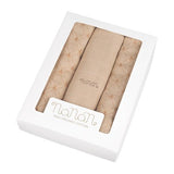 Nanan Set 3 pz Mussola Allover Lettering Beige