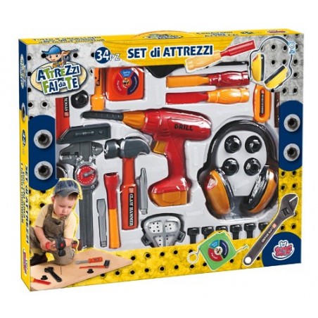 Yes Toys Set di attrezzi fai da te 34 pz