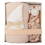 Bimbidreams Set regalo (coperta waffle/corallo + doudou) 100% Cotone