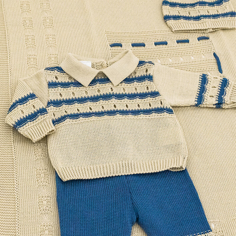 Babychic Set Neonato Coordinato 5 pz Corda Avion Misura unica