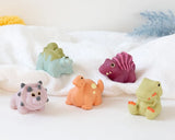 Kiokids Gioco per bagnetto Dinosauri morbidi 5pz