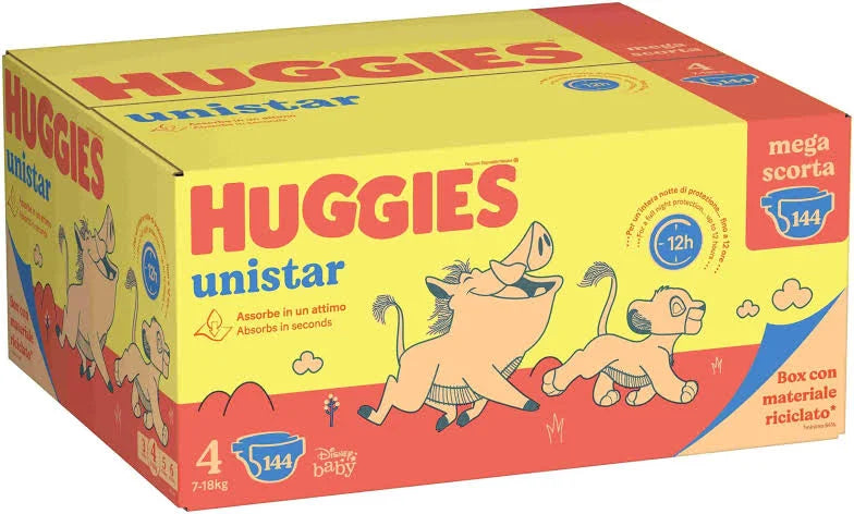 Huggies Pannolini Unistar - Pacco Mega Scorta