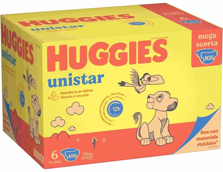 Huggies Pannolini Unistar - Pacco Mega Scorta