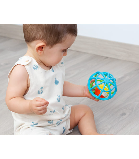 Kiokids Palla Sensoriale Sonaglino Luce e suono 9m+