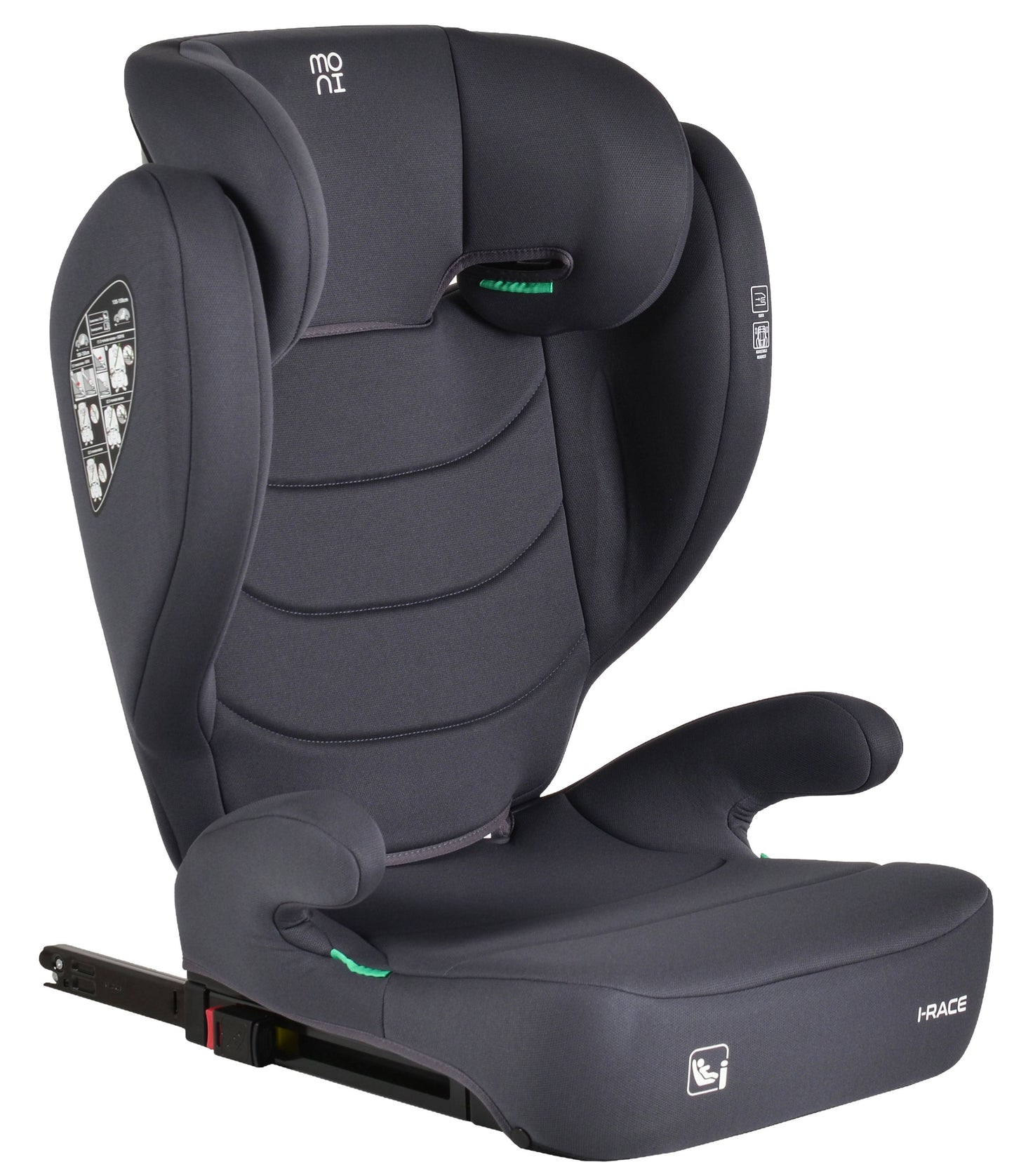 Moni Seggiolino Auto I-Race 100-150 cm - 3-12 anni Isofix
