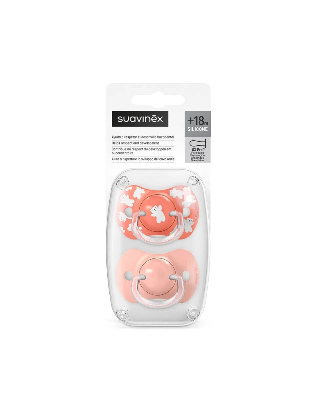 Suavinex 2 Succhietti Sx Pro in Silicone 18m+