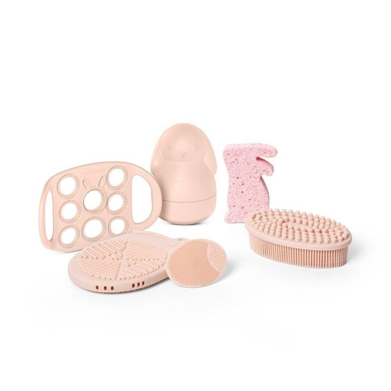 Suavinex Set da bagno Beauty case 6pz - Ideale per la routine del bagnetto del bambino