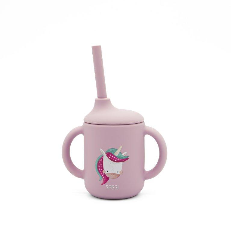Sassi Junior Tazza di Apprendimento con cannuccia in Silicone 120 ml