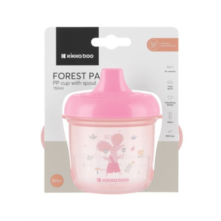 Kikkaboo Forest Party Tazza Antigoccia con Due Manici Bambini 8 Mesi+ 150ml