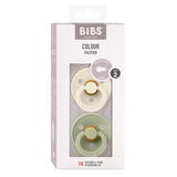 Bibs - Succhietti 2pz Colour Natural Rubber - Misura 2 (6m+) Tettarelle in caucciù