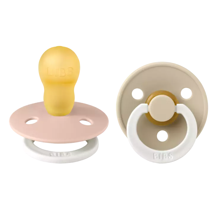 Bibs - Succhietti Colour Pacifier 2pz - si illumina al buio - Misura 3 18m+ Tettarella in caucciù