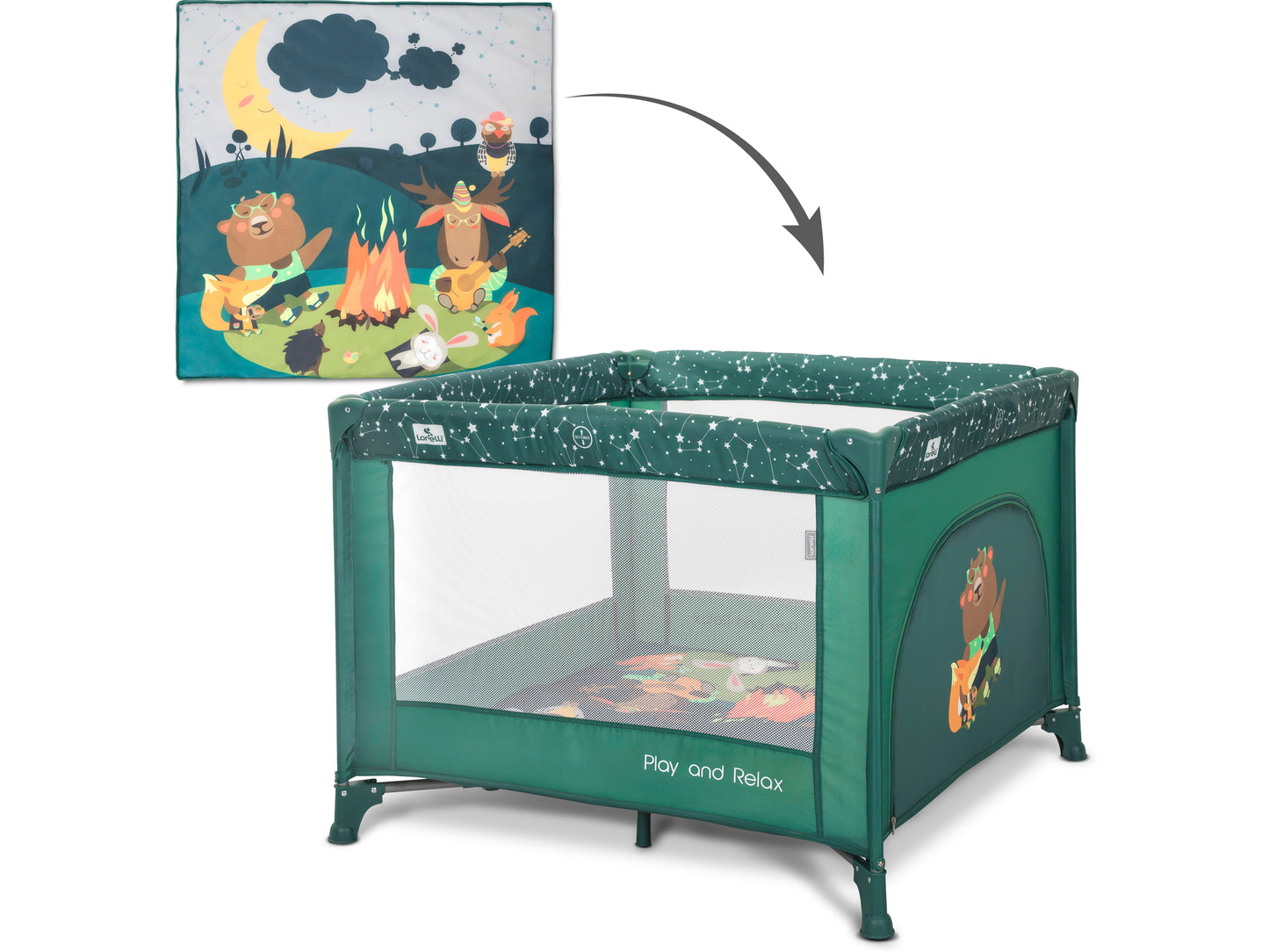 Lorelli Box Quadrato Play N Relax - adatto da 0 a 36 mesi