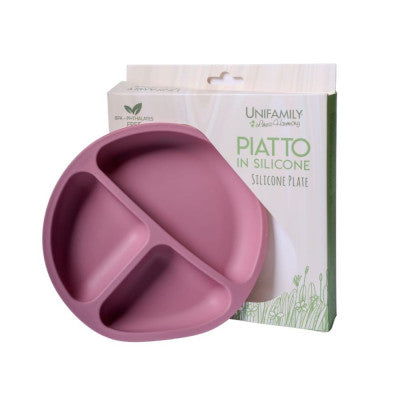 Unifamily Piatto in Silicone Pappa sicura porzionato