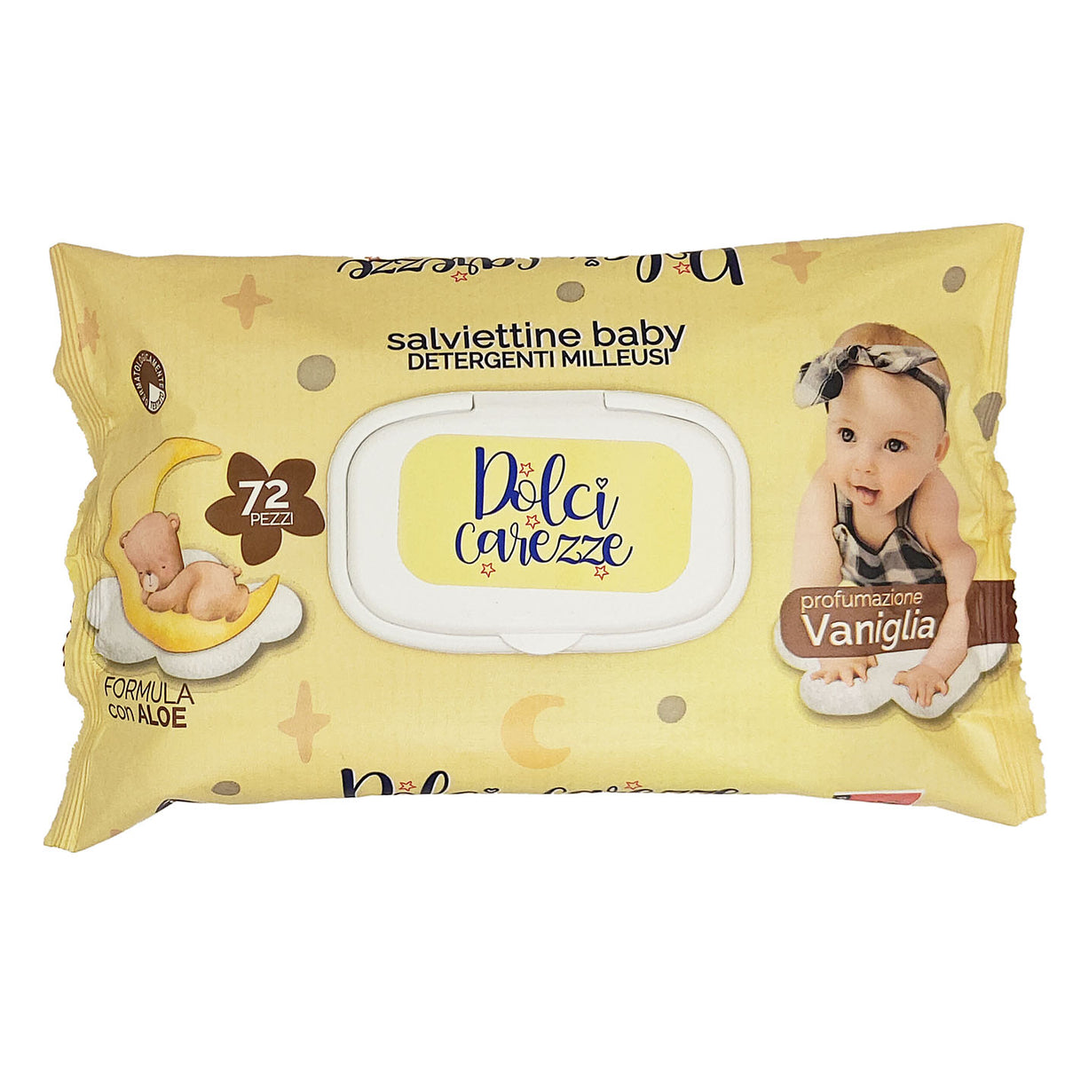 Piuma Lady Salviettine Baby Dolci carezze alla Vaniglia 72 pz