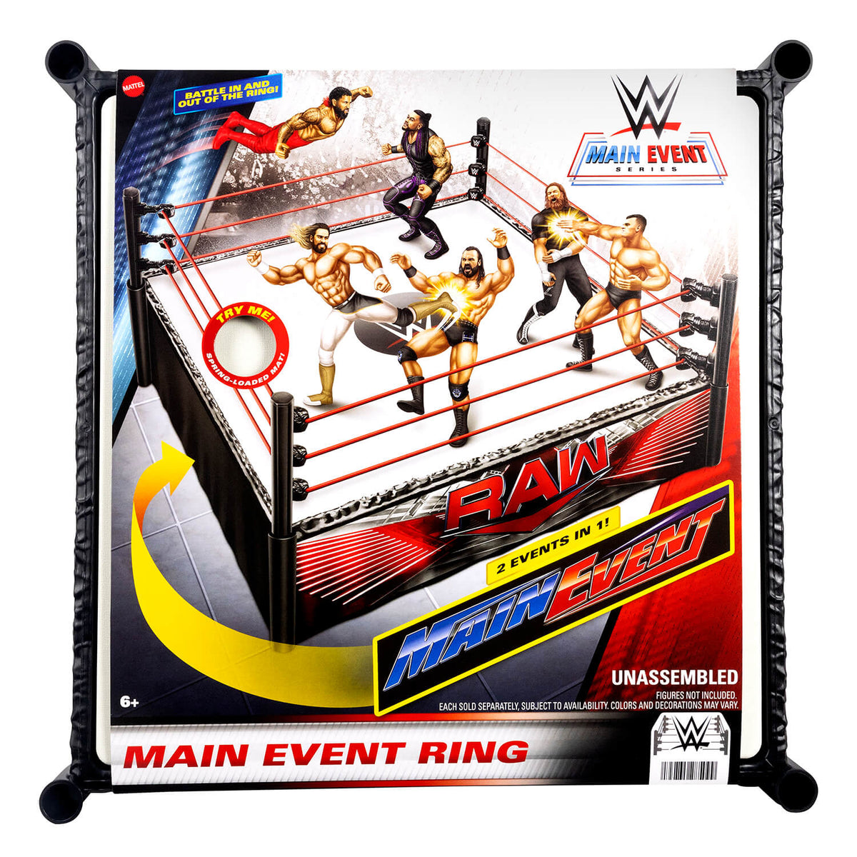 Mattel WWE - Ring Main Event / RAW playset per action figure