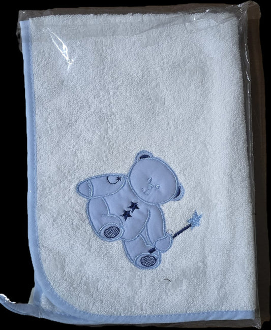 Asciugamano Baby Spugna Idrofila Ricamata