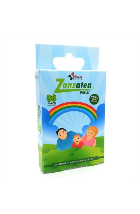 Zanzaten Patch Anti-zanzare 36 pz alla Citronella, geranio ed Eucalipto 36m+